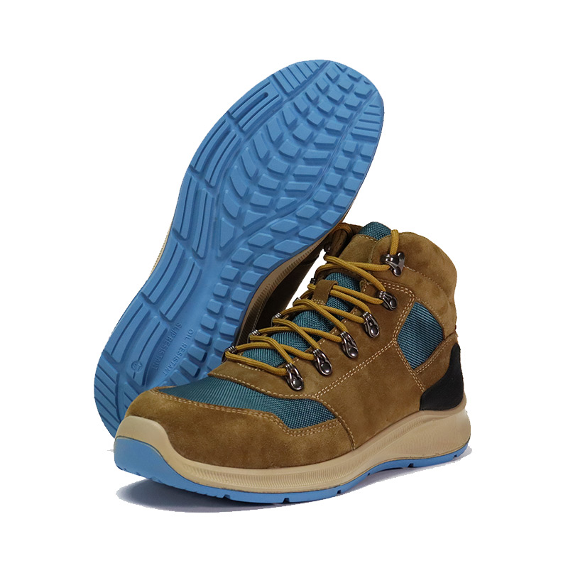 أحذية عمل مصنوعة من قماش نايلون ونعل خارجي مطاطي من جلد الغزال